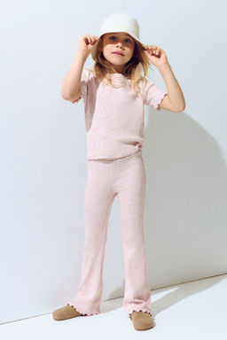 H&M - Girls Pink Fla Leggings