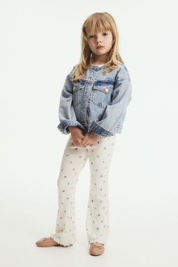 H&M - Girls White Fla Leggings