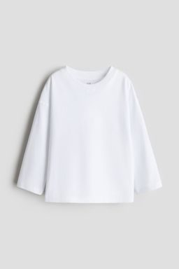H&M - Boys White Long-Sleeved T-Shirt