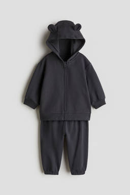 H&M - Boys Grey 2-Piece Hoodie And Joggers Set