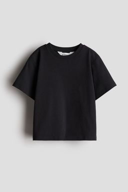 H&M - Boys Black Loose-Fit Pima Cotton T-Shirt