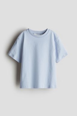 H&M - Boys Blue Loose-Fit Pima Cotton T-Shirt