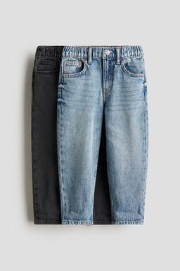 H&M - Boys 2-Pack Loose Fit Tape Leg Jeans