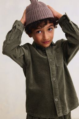 H&M - Boys Green Corduroy Cotton Overshirt