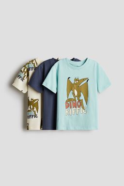 H&M - Boys 3-Pack Printed T-Shirts