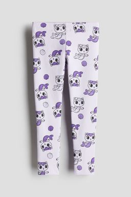 H&M - Girls Purple Jersey Leggings