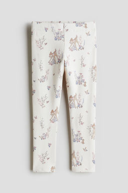 H&M - Girls White Jersey Leggings