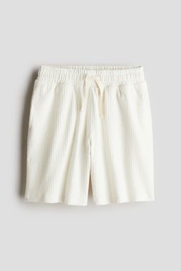 H&M - Boys White Textu-Knit Shorts