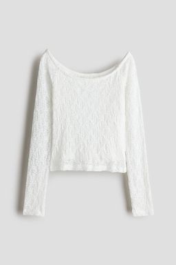 H&M - Girls White Lace Top