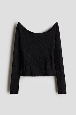 H&M - Girls Black Lace Top
