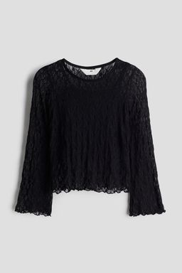 H&M - Girls Black Lace Top