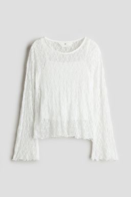 H&M - Girls White Lace Top