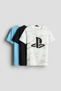 H&M - Boys 3-Pack Printed Cotton T-Shirts