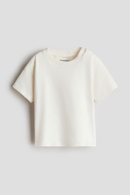 H&M - Boys White Loose-Fit Pima Cotton T-Shirt