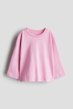 H&M - Girls Pink Oversized Jersey Top