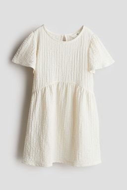 H&M - Girls Beige Textu Jersey Dress