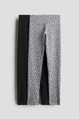 H&M - Girls 2-Pack Cotton Leggings