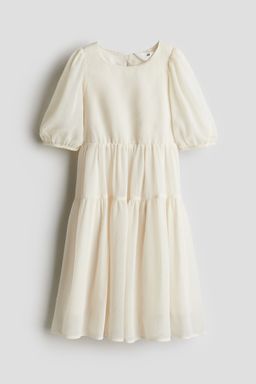 H&M - Girls Beige Chiffon Dress