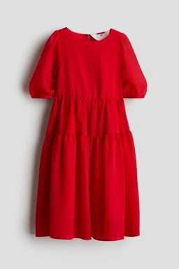 H&M - Girls Red Chiffon Dress