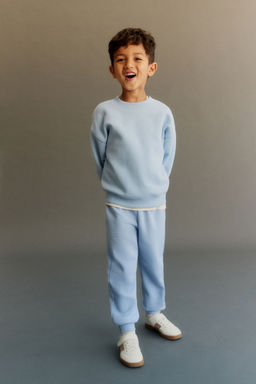 H&M - Boys Blue Brushed-Inside Joggers