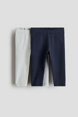 H&M - Boys 2-Pack Pima Cotton Jersey Leggings