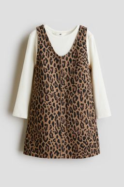 H&M - Girls White 2-Piece Dress And Top Set