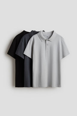 H&M - Boys 3-Pack Cotton Polo Shirts