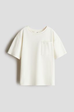 H&M - Boys White Pima Cotton T-Shirt