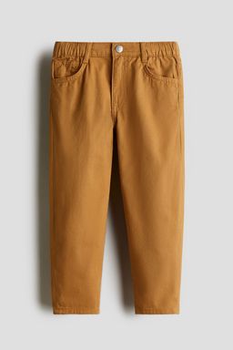 H&M - Boys Yellow Loose Fit Twill Trousers