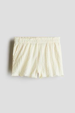 H&M - Girls Yellow Crinkled Jersey Shorts