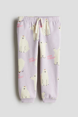 H&M - Girls Purple Printed Joggers