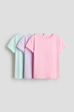 H&M - Girls 3-Pack Cotton Jersey Tops