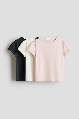 H&M - Girls 3-Pack Cotton Jersey Tops