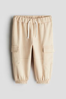 H&M - Boys Beige Cargo-Style Joggers