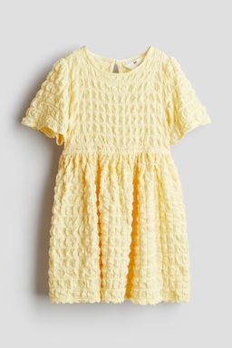 H&M - Girls Yellow Structu-Jersey Dress