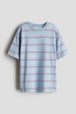 H&M - Boys Blue Loose-Fit Cotton T-Shirt