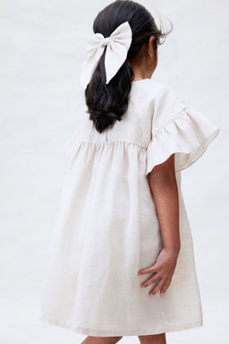 H&M - Girls Beige Linen Dress