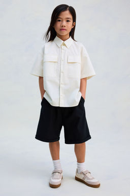 H&M - Boys White Oversized Cotton Shirt