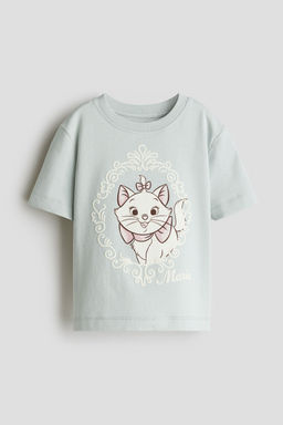 H&M - Girls Multi-Color Print-Motif Cotton T-Shirt