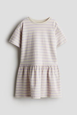 H&M - Girls Purple Cotton Jersey Dress