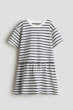 H&M - Girls Blue Cotton Jersey Dress