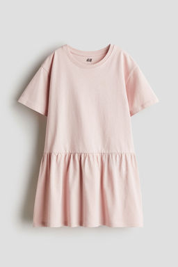 H&M - Girls Pink Cotton Jersey Dress