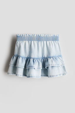 H&M - Girls Blue Tie Denim Skirt