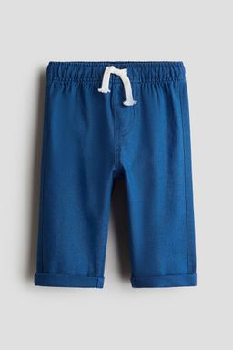 H&M - Boys Blue Linen-Blend Joggers