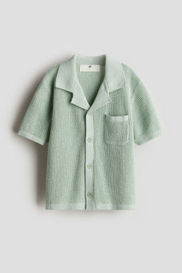 H&M - Boys Green Knitted Resort Shirt