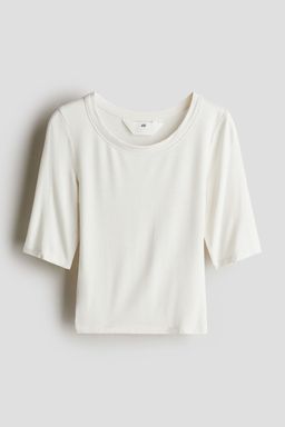 H&M - Girls White Jersey Top