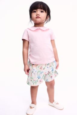 H&M - Girls White Paper Bag Shorts