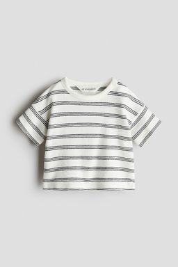 H&M - Boys White Cotton Terry T-Shirt