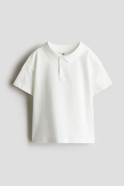 H&M - Boys White Cotton Polo Shirt