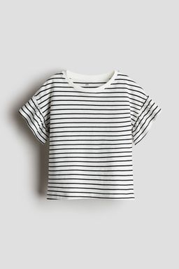 H&M - Girls White Cotton Top